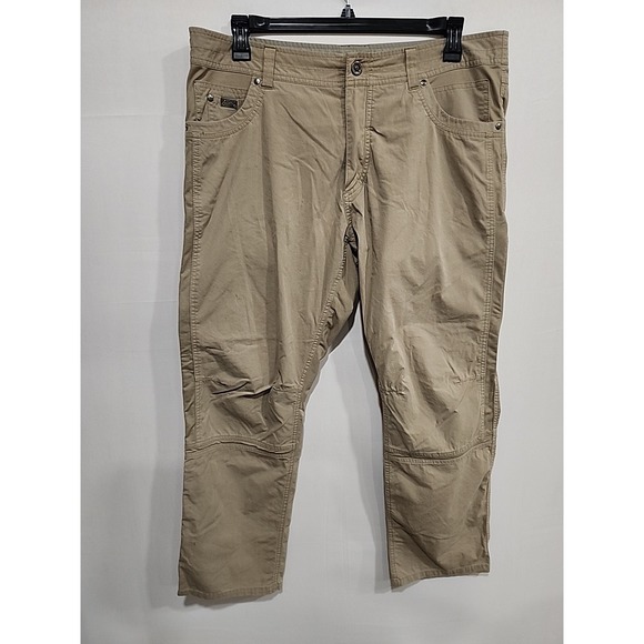 Kuhl Radikl Pants Mens 38x30 Tan Hiking Climbing Outdoors 29 Inseam Stretch - Picture 1 of 16